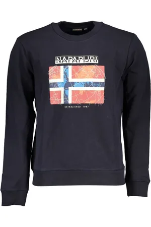 Napapijri Hombre, Sudaderas, Azul, Talla: S