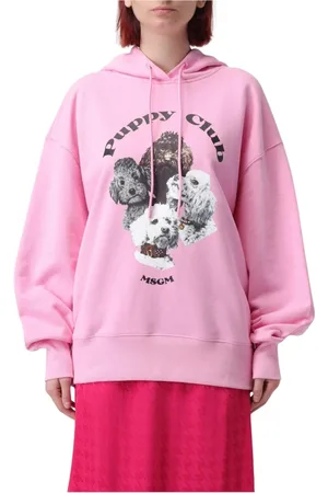 Msgm Mujer, Sudaderas, Rosa, Talla: S