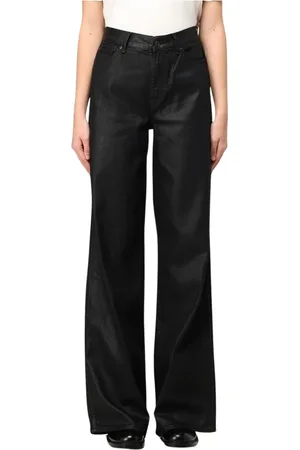 7 for all Mankind Mujer, Vaqueros, Negro, Talla: W28