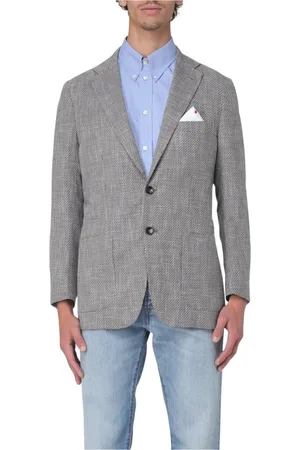 Kiton Hombre, Chaquetas, Gris, Talla: L