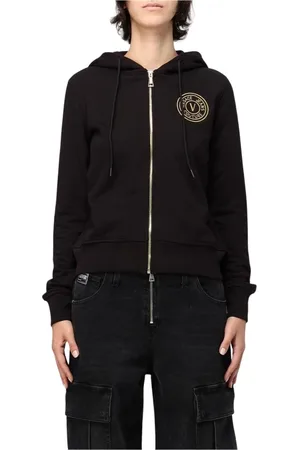 VERSACE Mujer, Sudaderas, Negro, Talla: 2XS