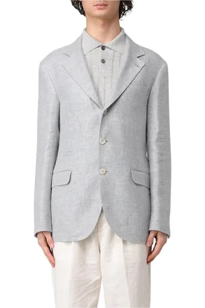 Brunello Cucinelli Hombre, Chaquetas, Gris, Talla: L