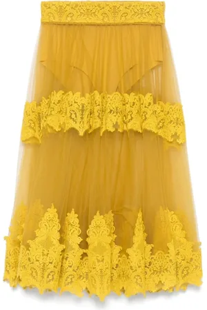 Elisabetta Franchi Mujer, Faldas, Amarillo, Talla: M