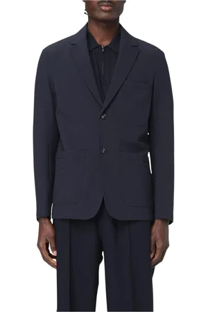 Emporio Armani Hombre, Chaquetas, Azul, Talla: S