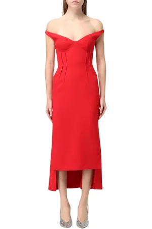 DAVID KOMA Mujer, Vestidos, Rojo, Talla: S