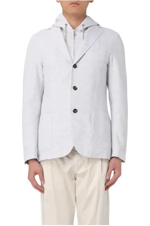 ELEVENTY Hombre, Chaquetas, Gris, Talla: XL