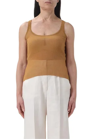 Max Mara Mujer, Camisetas, Marrón, Talla: S