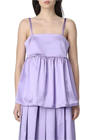 SEMICOUTURE Mujer, Camisetas, Púrpura, Talla: L
