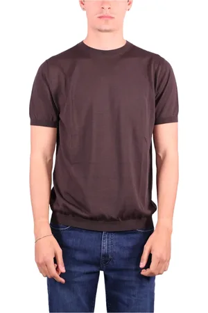 KANGRA CASHMERE Hombre, Camisetas, Marrón, Talla: XL