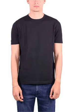 KANGRA CASHMERE Hombre, Camisetas, Negro, Talla: L