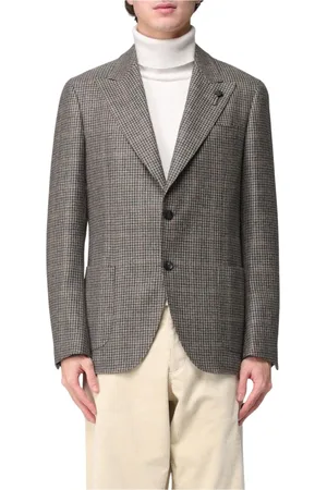 LARDINI Hombre, Chaquetas, Marrón, Talla: M