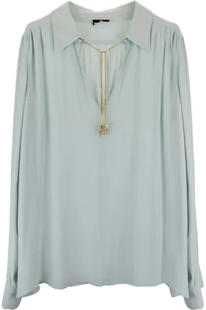 Elisabetta Franchi Mujer, Blusas y Camisas, Azul, Talla: L