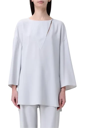 Emporio Armani Mujer, Blusas y Camisas, Gris, Talla: M
