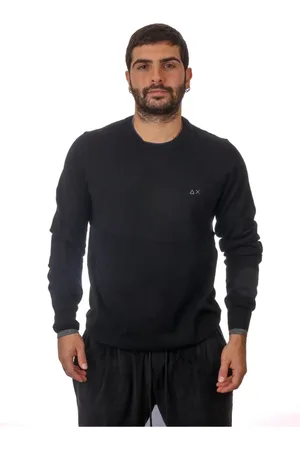 sun68 Hombre, Jerseys, Negro, Talla: M