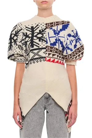 SACAI Mujer, Jerseys, Blanco, Talla: L