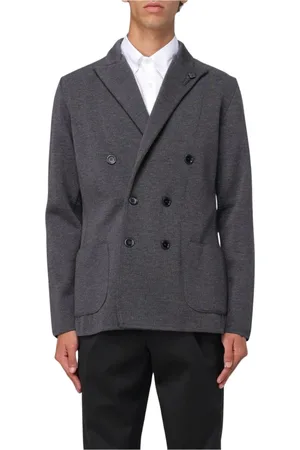 LARDINI Hombre, Chaquetas, Negro, Talla: L