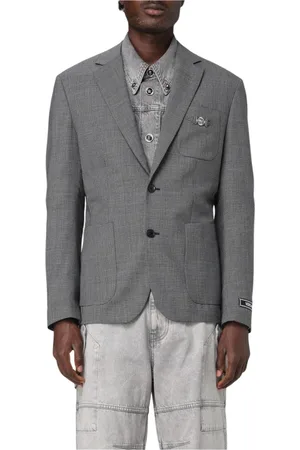 VERSACE Hombre, Chaquetas, Gris, Talla: M