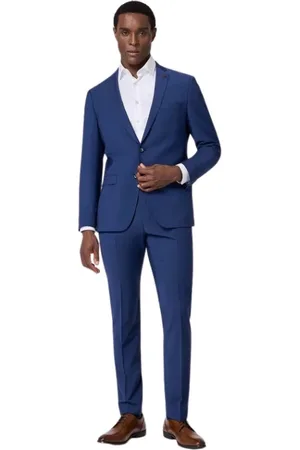 Roy Robson Hombre, Trajes, Azul, Talla: XL