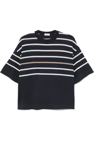 Brunello Cucinelli Mujer, Camisetas, Azul, Talla: M
