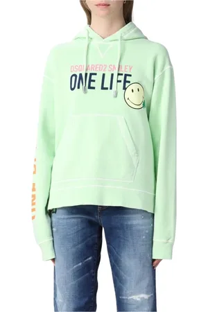 Dsquared2 Mujer, Sudaderas, Verde, Talla: M