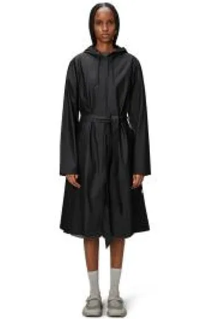Rains Mujer, Abrigos, Negro, Talla: L