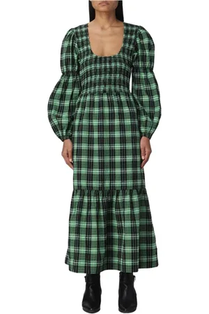 Ganni Mujer, Vestidos, Verde, Talla: S