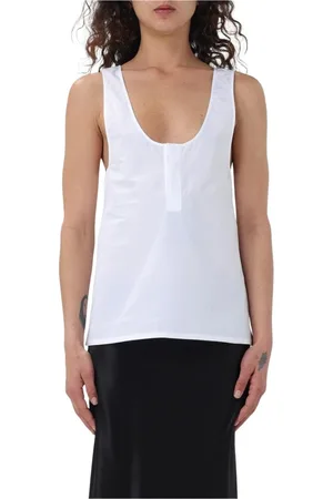 Saint Laurent Mujer, Camisetas, Blanco, Talla: S
