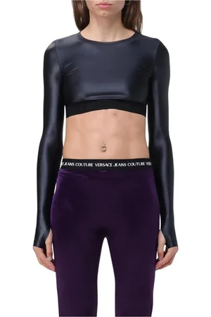 VERSACE Mujer, Camisetas, Negro, Talla: M