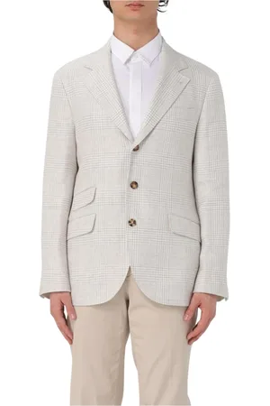 Brunello Cucinelli Hombre, Chaquetas, Gris, Talla: S