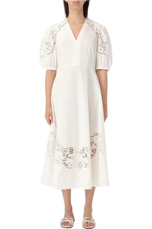 Twin-Set Mujer, Vestidos, Blanco, Talla: L