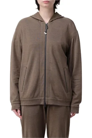 Brunello Cucinelli Mujer, Sudaderas, Marrón, Talla: L
