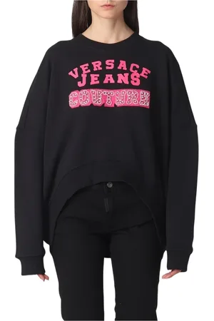 VERSACE Mujer, Sudaderas, Negro, Talla: S