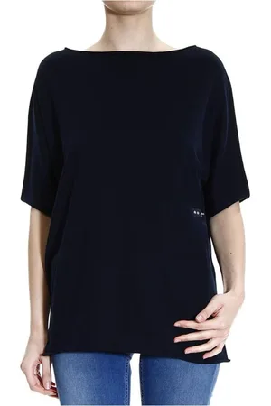FAY Mujer, Camisetas, Azul, Talla: S