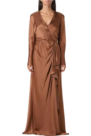 Alberta Ferretti Mujer, Vestidos, Marrón, Talla: M