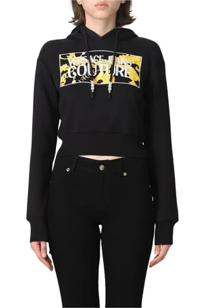 VERSACE Mujer, Sudaderas, Negro, Talla: S