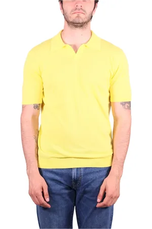 Roberto Collina Hombre, Camisetas, Amarillo, Talla: M