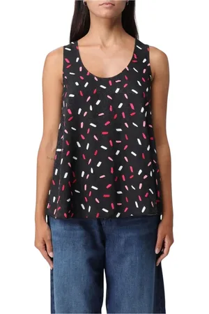 Emporio Armani Mujer, Camisetas, Negro, Talla: S