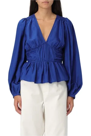 SEA Mujer, Blusas y Camisas, Azul, Talla: S