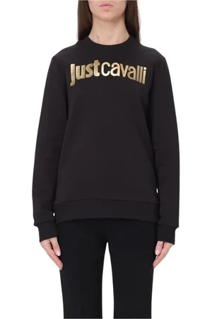 Roberto Cavalli Mujer, Sudaderas, Negro, Talla: S