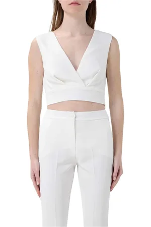 HANITA Mujer, Camisetas, Blanco, Talla: S
