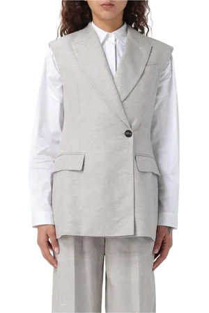 Brunello Cucinelli Mujer, Chaquetas, Gris, Talla: S