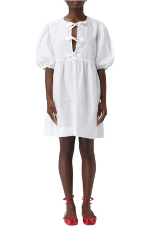 Ganni Mujer, Vestidos, Blanco, Talla: M