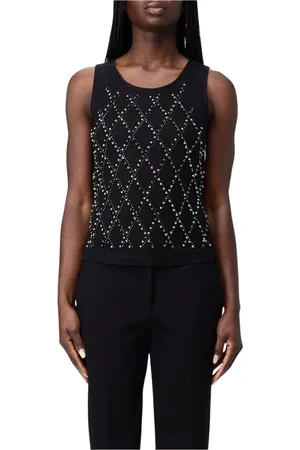 Twin-Set Mujer, Camisetas, Negro, Talla: XS