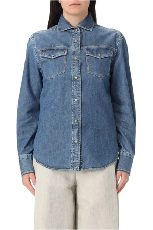 Brunello Cucinelli Mujer, Blusas y Camisas, Azul, Talla: S