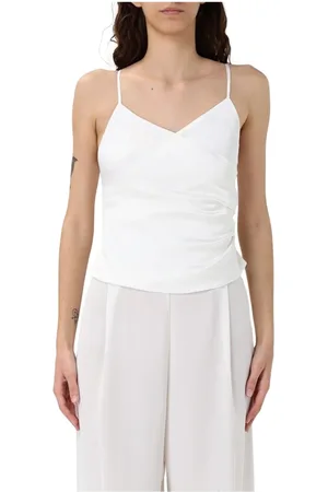 HANITA Mujer, Camisetas, Blanco, Talla: S