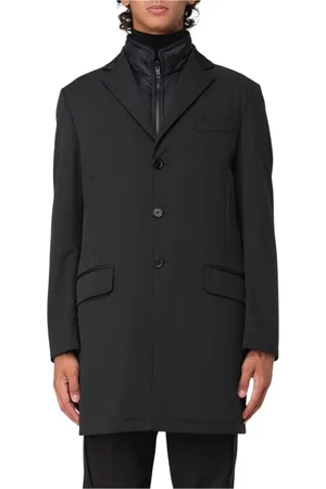 FAY Hombre, Abrigos, Negro, Talla: 2XL