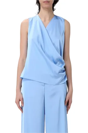 HANITA Mujer, Camisetas, Azul, Talla: M