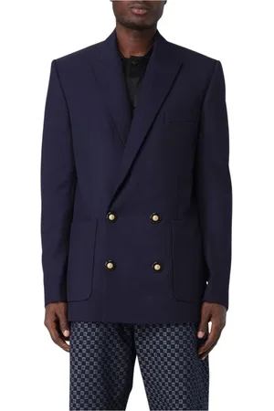 Balmain Hombre, Chaquetas, Azul, Talla: M