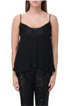 Twin-Set Mujer, Camisetas, Negro, Talla: S