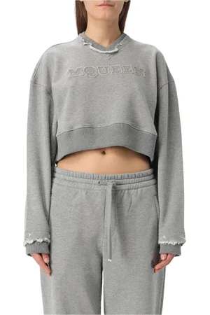 Alexander McQueen Mujer, Sudaderas, Gris, Talla: XS
